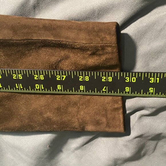 Brooks Brothers 346 Women's Blazer Jacket Size 6 Brown Suede Leather Button Up - Picture 8 of 16